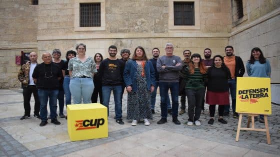 تقدم CUP قائمة 12-M إلى منطقة تاراغونا
